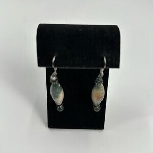Handmade Ocean jasper green earrings